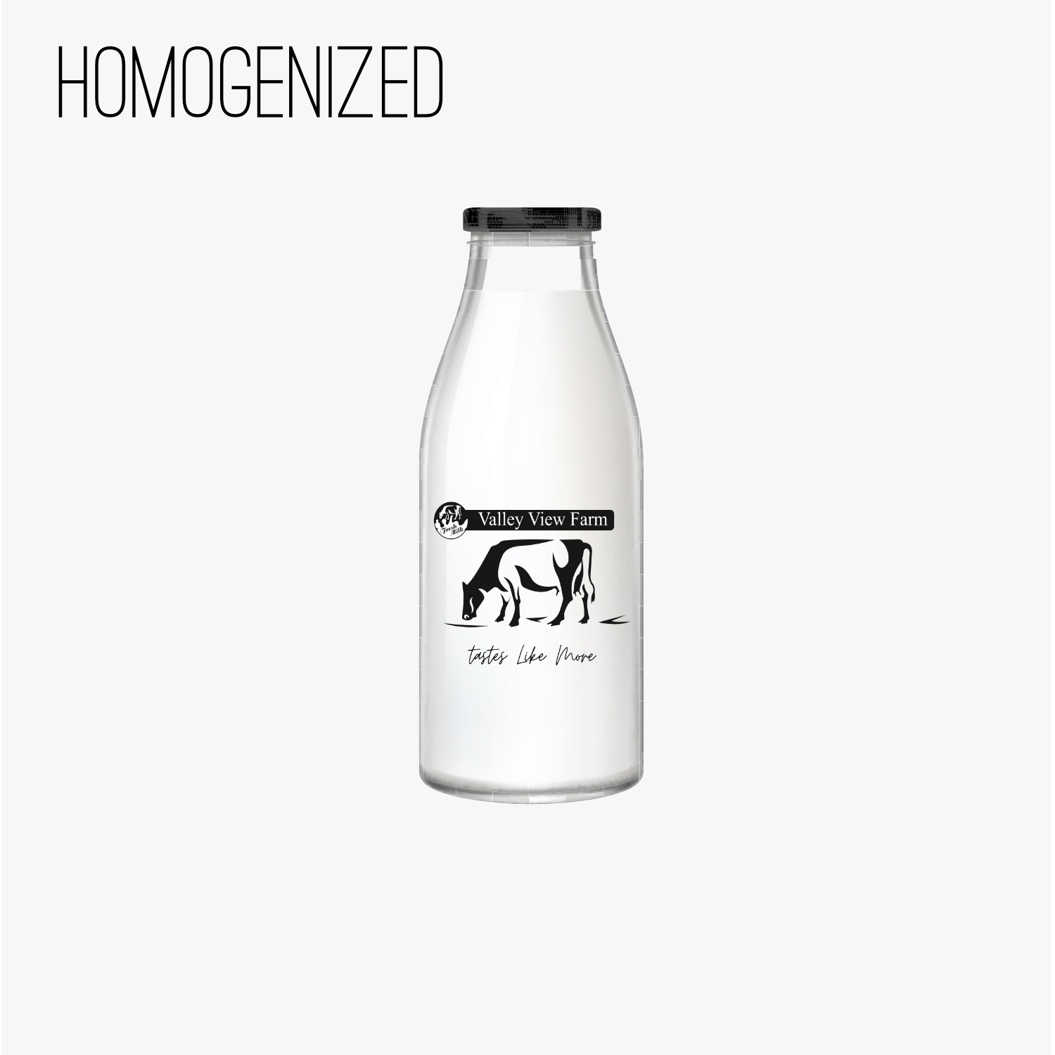 Milk – 1L Glass Bottle, Low Fat, Homogenized (Initial Order)